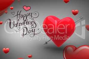 Composite image of happy valentines day