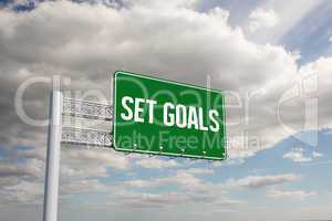 Set goals against sky