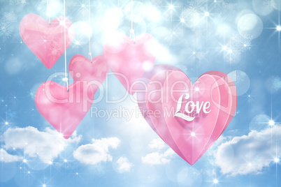 Composite image of love heart