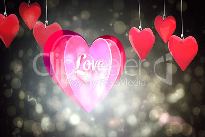 Composite image of love heart