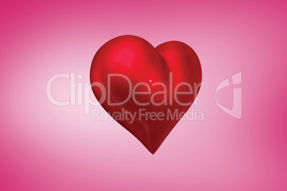 Composite image of red heart