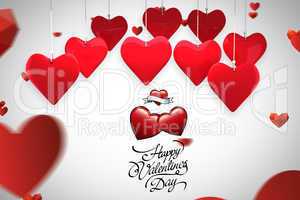 Composite image of valentines day greeting