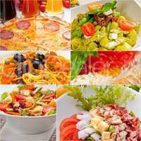healthy Vegetarian vegan food collage