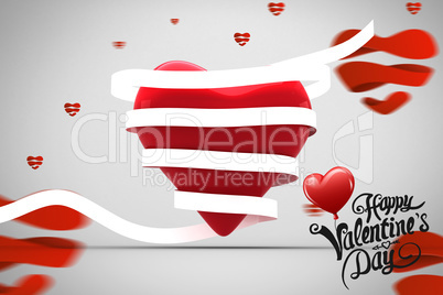 Composite image of cute valentines message