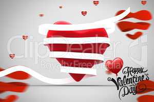 Composite image of cute valentines message