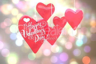 Composite image of happy valentines day