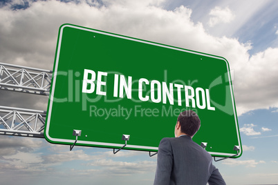 Be in control against sky