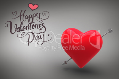 Composite image of happy valentines day