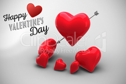 Composite image of happy valentines day