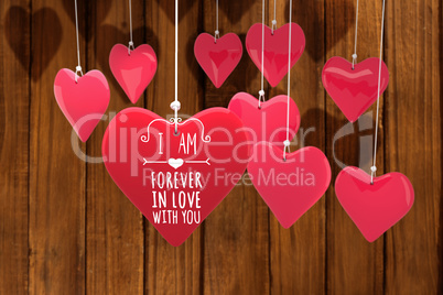 Composite image of valentines message Composite image of valentines message