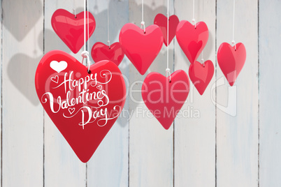 Composite image of happy valentines day