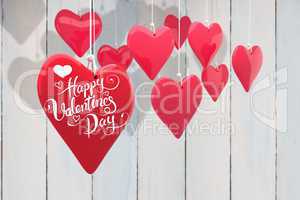 Composite image of happy valentines day