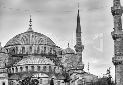 Magnificent architecture of Blue Mosque in Istanbul