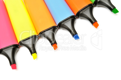 markers isolated on a white background