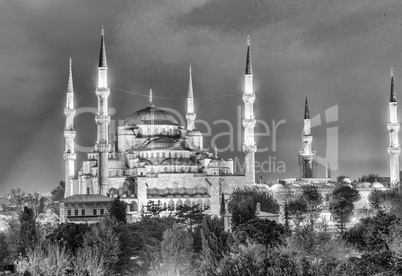 Blue Mosque at night, Istanbul