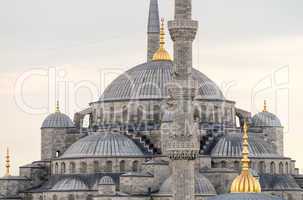 Magnificent architecture of Blue Mosque in Istanbul