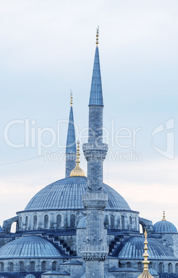 Magnificent architecture of Blue Mosque in Istanbul