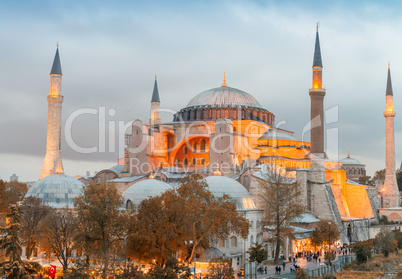 Hagia Sophia at night, Istanbul