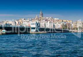 Galata tower and quarter in Istanbul