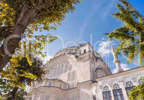 Magnificent architecture of Blue Mosque in Istanbul