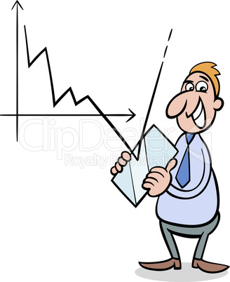 economic crisis cartoon illustration