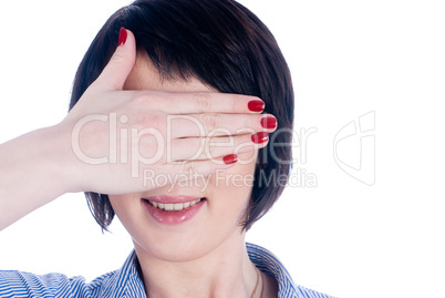 Woman with closed eyes