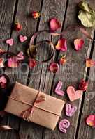Word Love and Gift Box