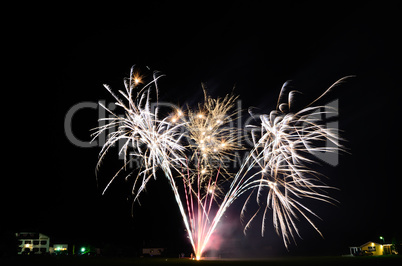 grosses buntes feuerwerk