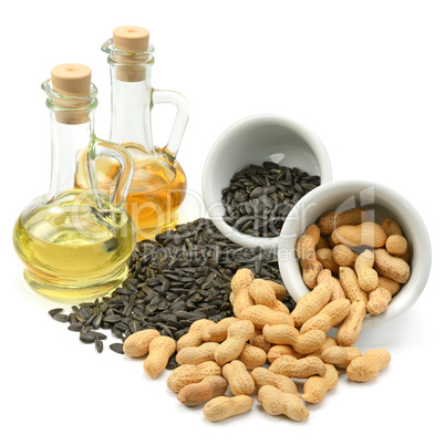 Sunflower seeds, peanuts and oil