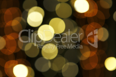 Colorful blurry bokeh on a black background
