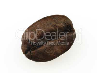 Coffee beans on a white background.