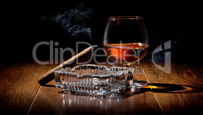 Cigar and cognac