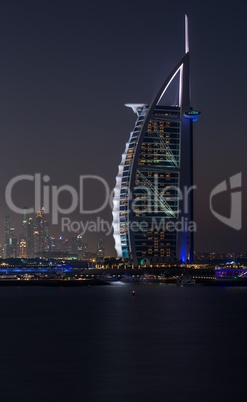 Burj Al Arab at night