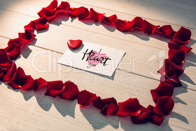 Composite image of i heart you