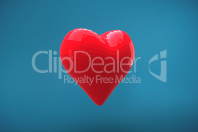 Red heart shaped balloon