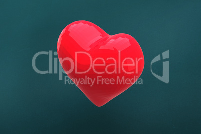 Red heart shaped balloon