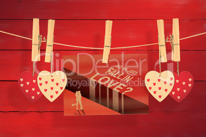 Composite image of valentines day greeting