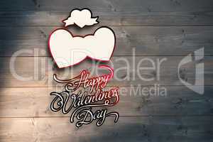 Composite image of valentines day greeting