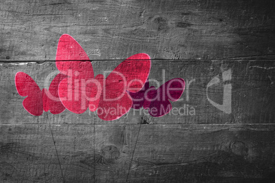 Composite image of butterfly