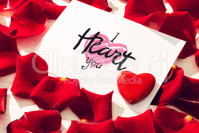 Composite image of i heart you