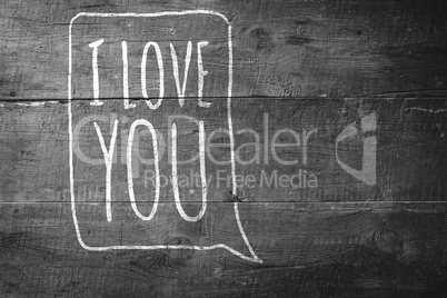 Composite image of i love you