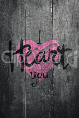 Composite image of i heart you