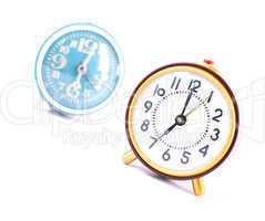Alarm clock, isolated on the white background, clipping path