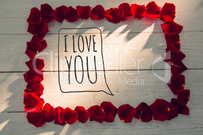 Composite image of i love you