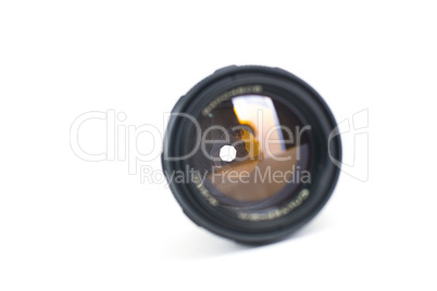 lens for the camera on a white background
