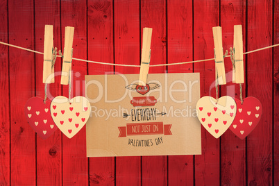 Composite image of cute valentines message