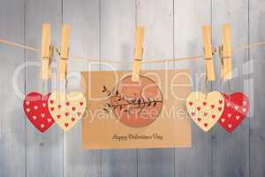 Composite image of cute valentines message