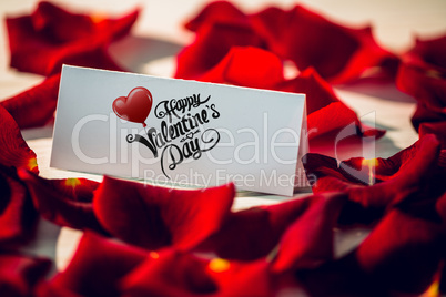 Composite image of cute valentines message