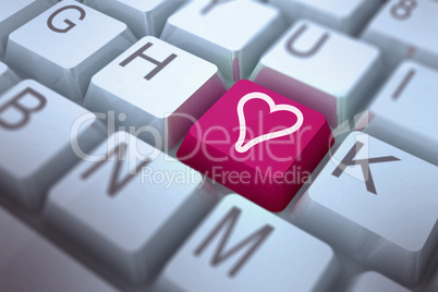 Composite image of valentines day pattern Composite image of valentines day pattern