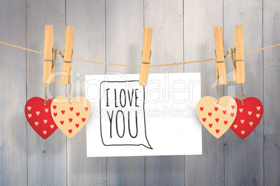 Composite image of i love you